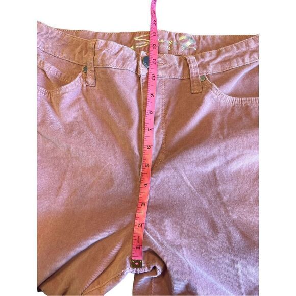 Seven7 corduroy pink rosewood ultra high rise skinny pants size 12 - Picture 6 of 8
